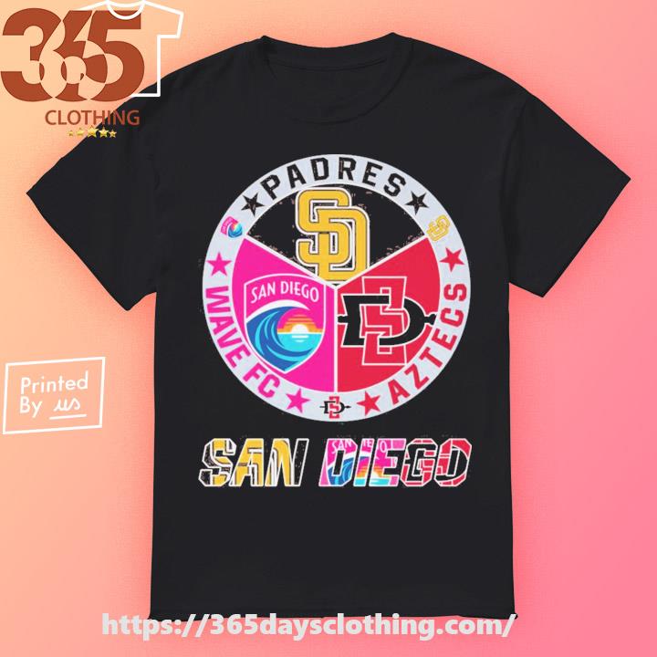 San Diego Chargers Aztecs Wave FC Padres logo 2023 shirt, hoodie