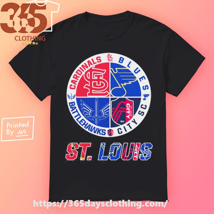 Saint Louis Blues City Sc Battlehawks Cardinals T-shirt