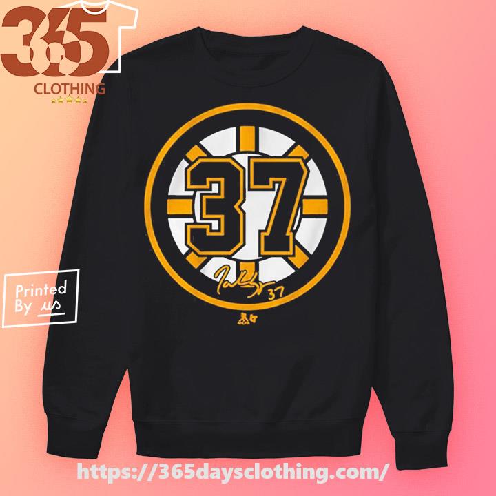 Official NHL Men's Boston Bruins Patrice Bergeron #37 Black Player  Sweatshirt - Hnatee
