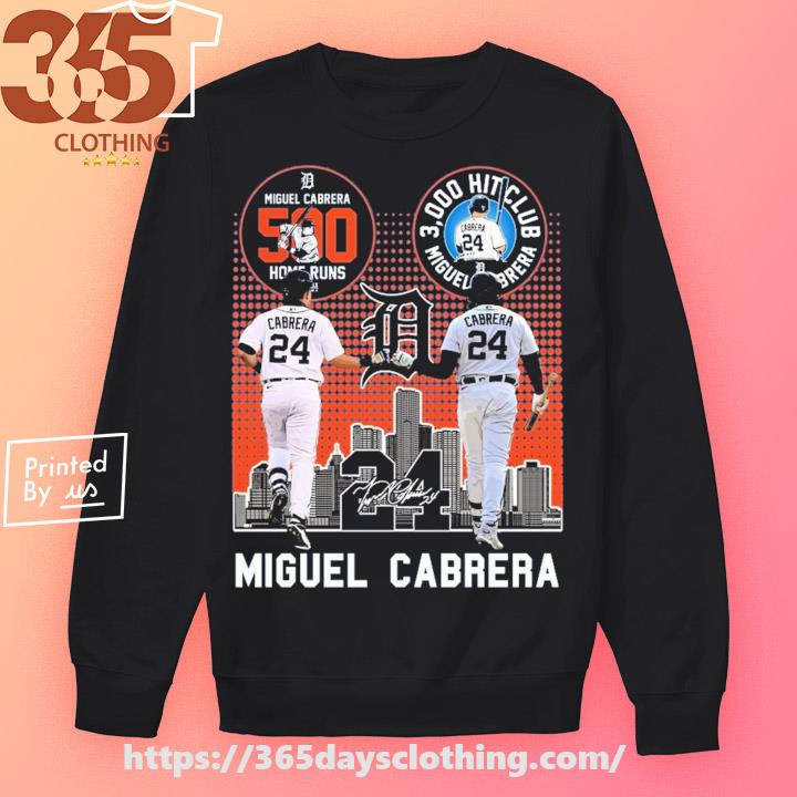Detroit Tigers Miguel Cabrera Skyline 2023 Signature shirt, hoodie