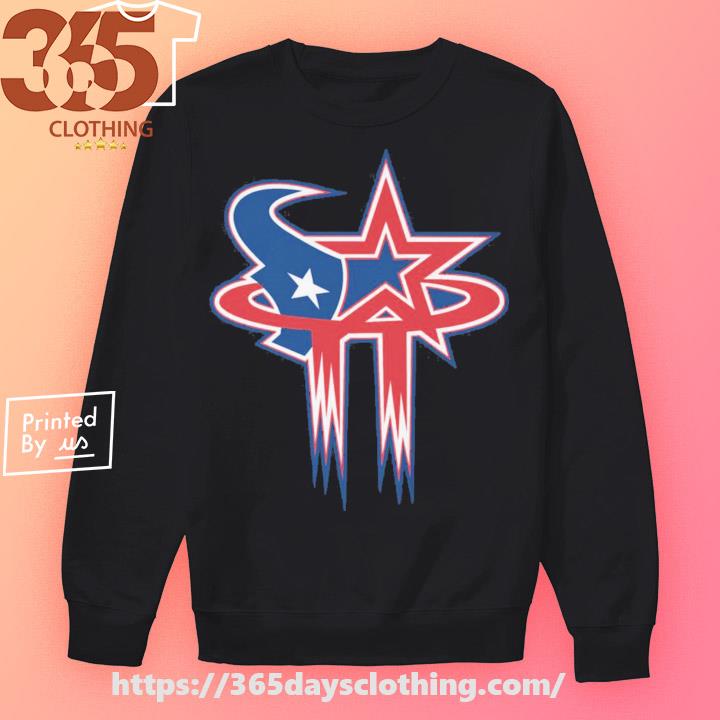 Houston Astros Texans Rockets MASH UP Logo T-shirt 6 Sizes S-3XL!!
