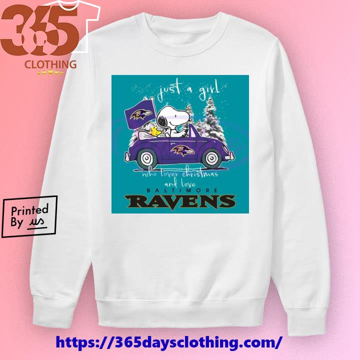 Snoopy Baltimore Ravens Christmas shirt, hoodie, sweater, long sleeve and  tank top