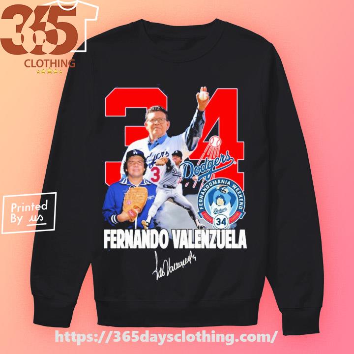 Official dodgers 34 fernando valenzuela shirt, hoodie, sweater