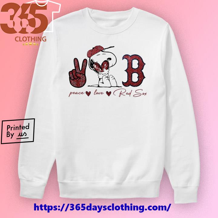 Snoopy Boston Red Sox Peace Love Red Sox Shirt, hoodie, sweater, long  sleeve and tank top