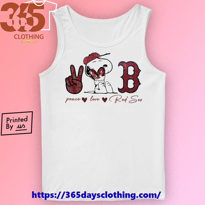 Snoopy Boston Red Sox Peace Love Red Sox Shirt, hoodie, longsleeve,  sweatshirt, v-neck tee