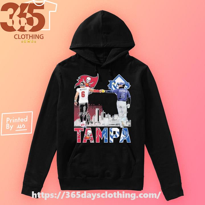 Tampa Bay Buccaneers Rays Lightning skyline 2023 shirt, hoodie