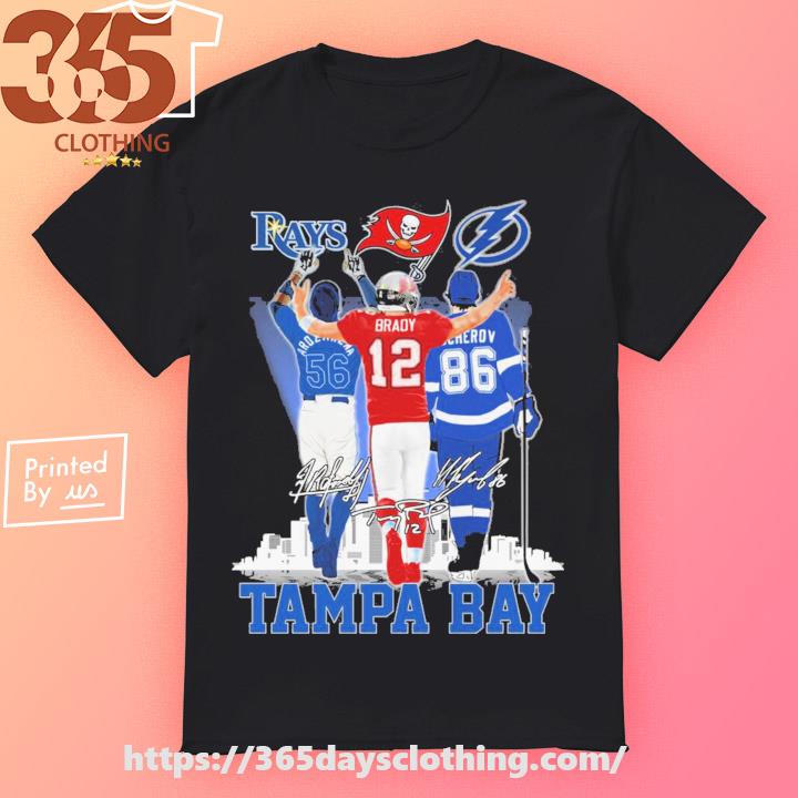 Tampa Tampa Bay Lightning Tampa Bay Buccaneers Tampa Bay Rays Nikita  Kucherov Tom Brady Arozarena signatures shirt,Sweater, Hoodie, And Long  Sleeved, Ladies, Tank Top