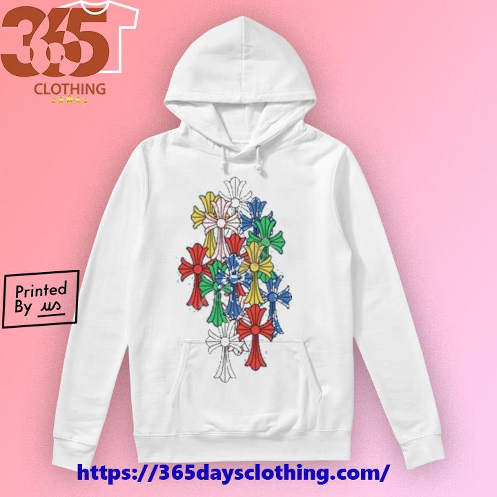 Chrome Hearts Multi Color Cross Hoodie