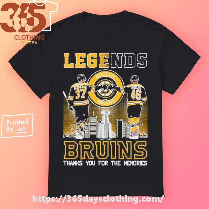 Legend Bergeron And Krejci Boston Bruins Thank You For The