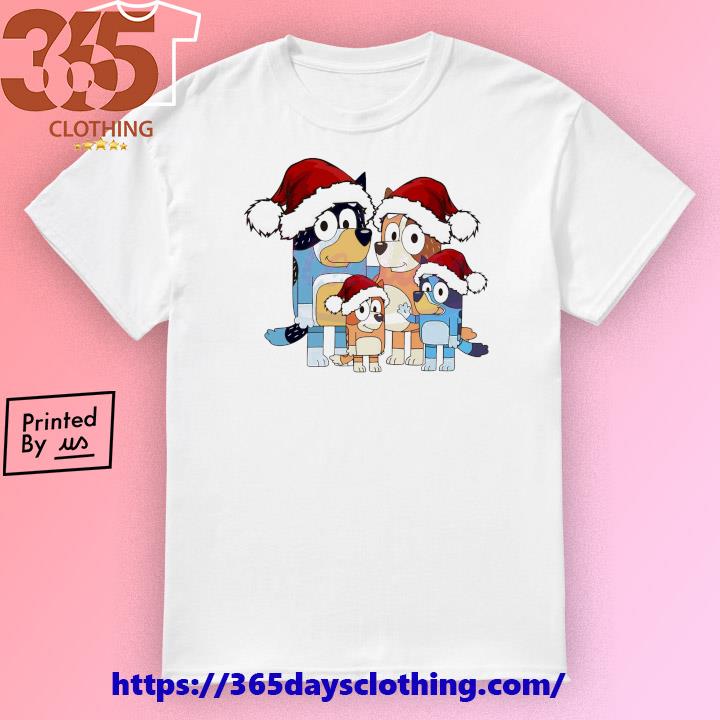 Bluey T-shirt Adorable Kids Cute Fashion Bluey Family 