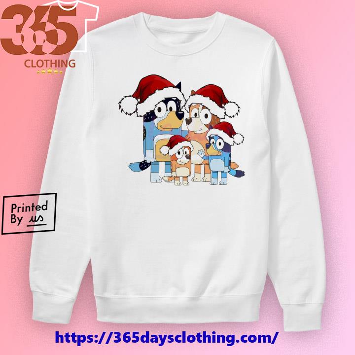 Bluey T-shirt Adorable Kids Cute Fashion Bluey Family 