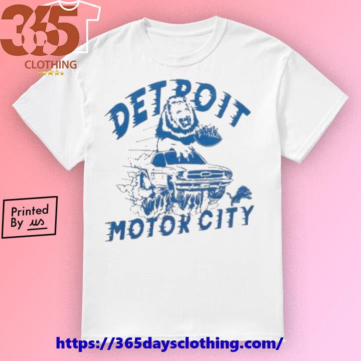 Detroit Lions Motor City T-Shirt from Homage. | Officially Licensed Vintage NFL Apparel from Homage Pro Shop.