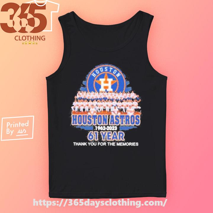 Houston Astros 1962 2023 61 Years Thank You For The Memories Signature New  shirt, hoodie, sweater, long sleeve and tank top
