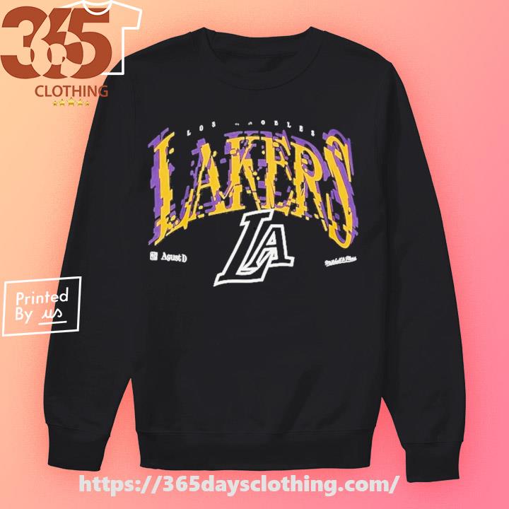 Regular Fit Long Sleeve Los Angeles Lakers Printed Hoodie