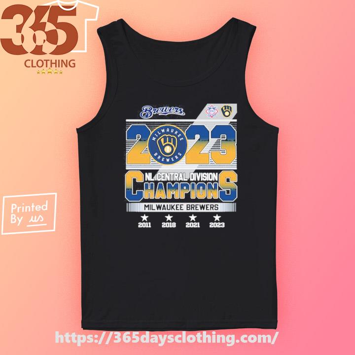 4--Time NL Central Division Champions Milwaukee Brewers shirt, hoodie,  sweater, long sleeve and tank top
