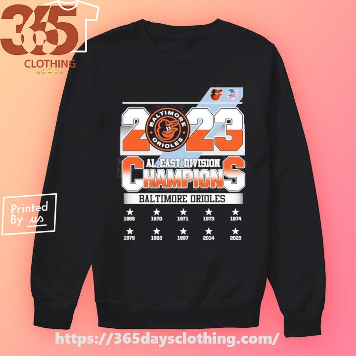Original Baltimore Orioles Team Baseball 2023 Al East Division Champions  shirt, hoodie, sweater, long sleeve and tank top