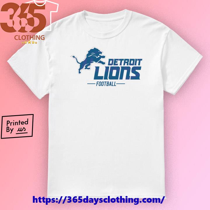 Detroit Lions Girl's Pink Football T-Shirt - Vintage Detroit