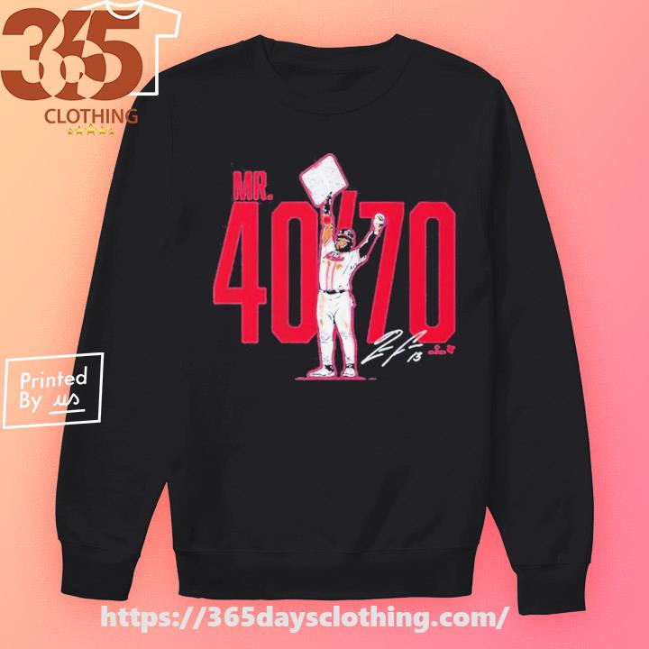 Ronald Acuña Jr Mr. 40 70 shirt, hoodie, sweater, long sleeve and tank top