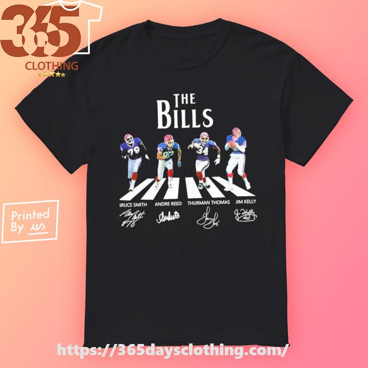 The Bills name players abbey road signatures t shirt, hoodie
