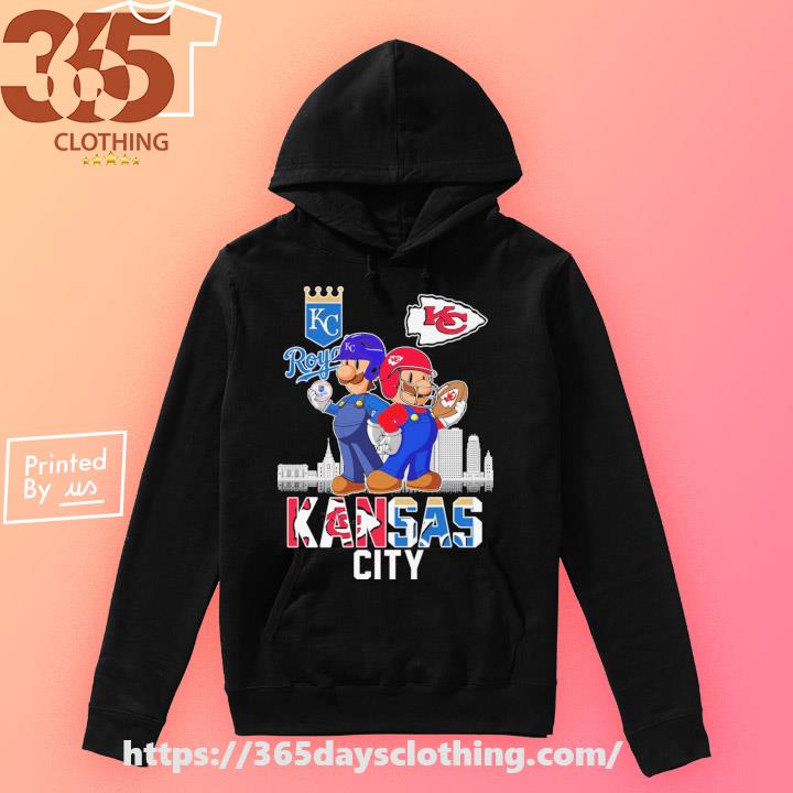 Kansas City Royals And Chiefs Super Mario Shirt, hoodie, sweater