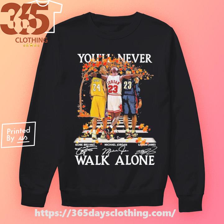 You'll never walk alone 24 23 23 abbey road signatures shirt, hoodie,  longsleeve, sweatshirt, v-neck tee