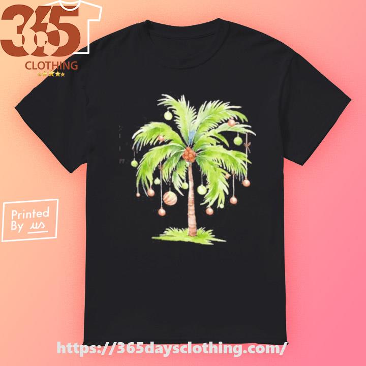 Casual Christmas Palm Tree T-Shirt