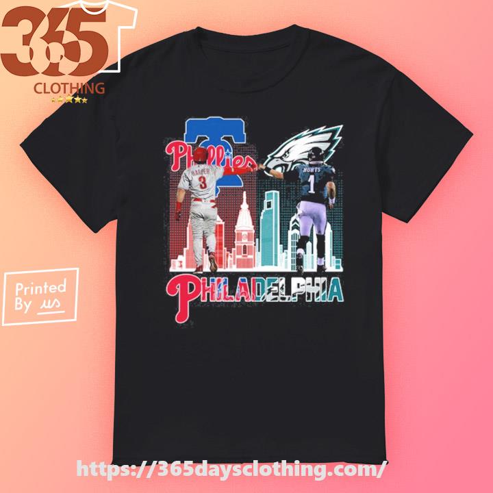 Philadelphia Phillies Bryce Harper And Eagles Jalen Hurts T Shirt