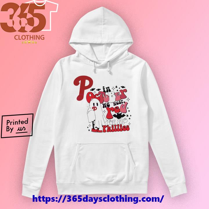 Phillies Philly Red October Cute Ghost T-shirt, hoodie, sweater