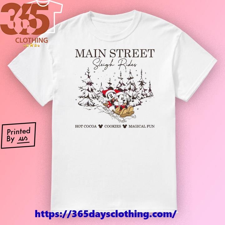 Retro Mickey Minnie Main Street Sleigh Rides sweater