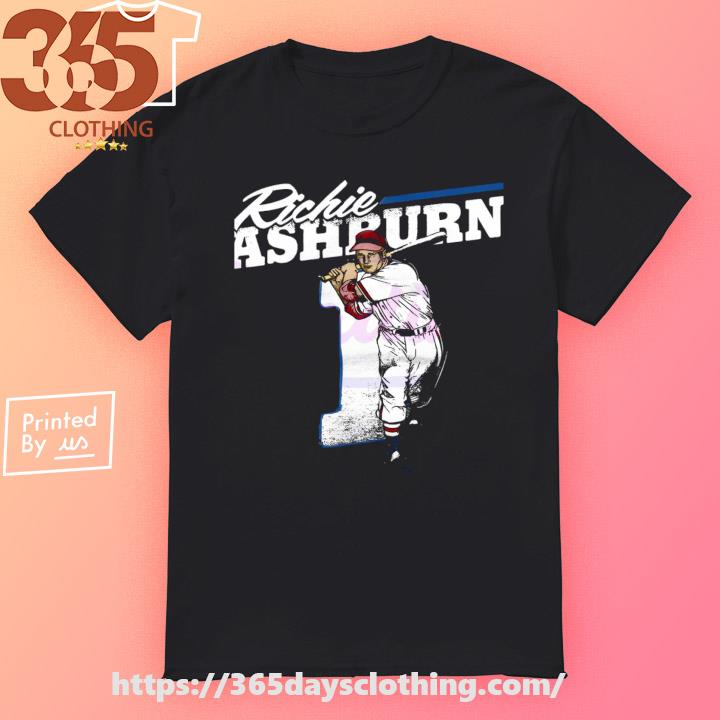 Richie Ashburn Shirt - Vintage Philadelphia Baseball Raglan Tee  - Richie Ashburn Swing : Sports & Outdoors