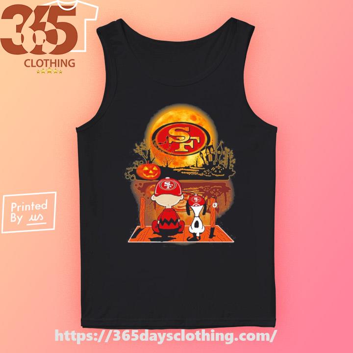 San Francisco Giants Snoopy and Charlie Brown Sit Under Moon Peanuts  Halloween shirt, hoodie, sweater, long sleeve and tank top