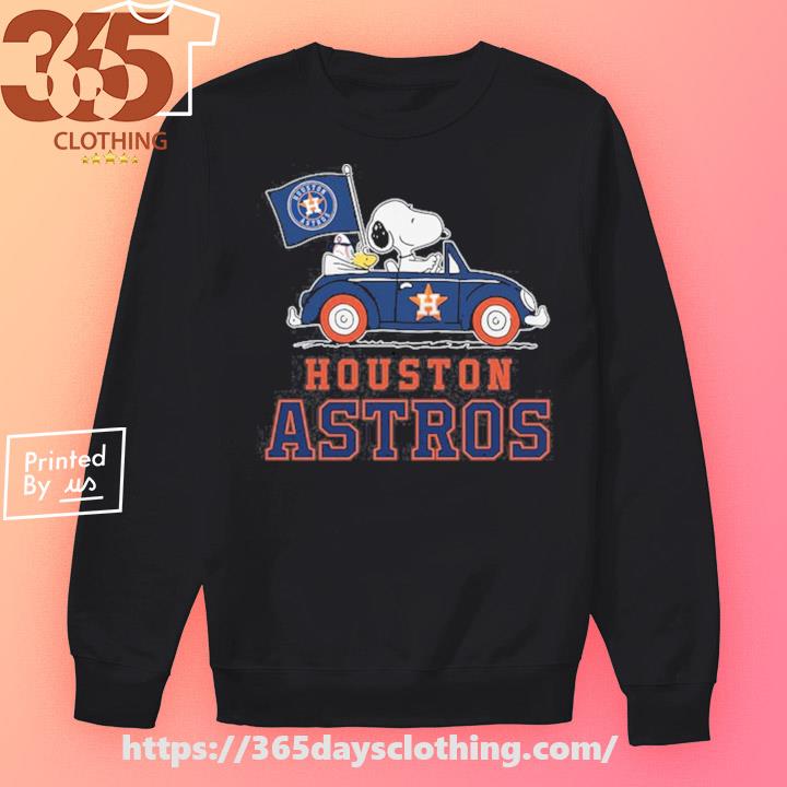 Snoopy and Woodstock drive car Houston Astros shirt, hoodie, sweater, long  sleeve and tank top