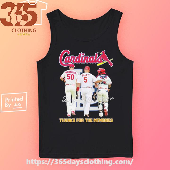 St. Louis Cardinals Wainwright Pujols And Molina Thank You For The