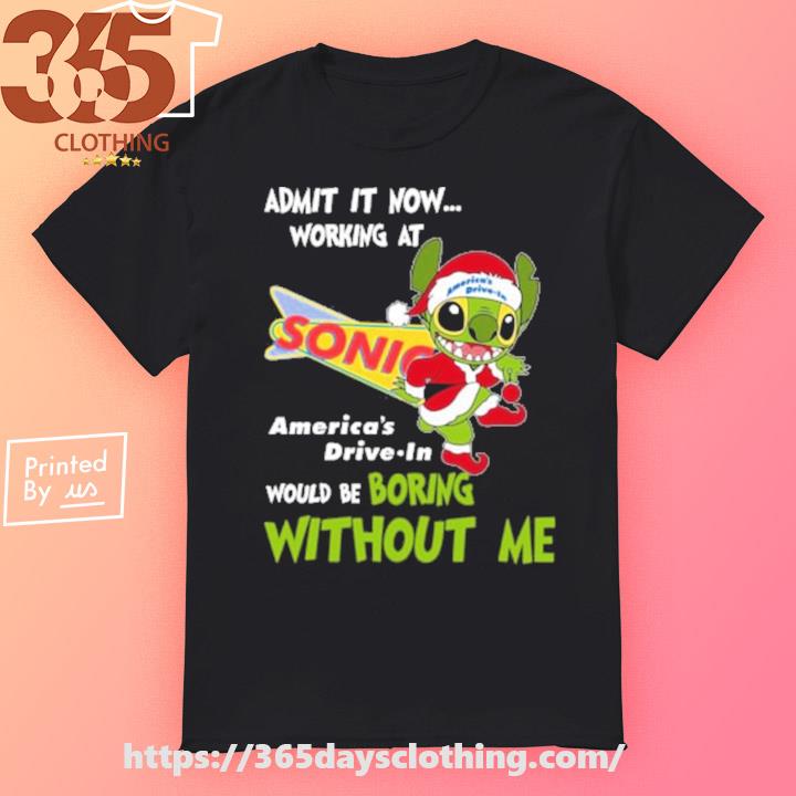 Stitch Admit it now Working at Waffle House would be Boring without Me  Christmas 2023 Shirt - teejeep