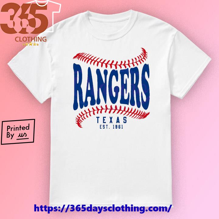 Men's Texas Rangers Royal/Red Solid V-Neck T-Shirt