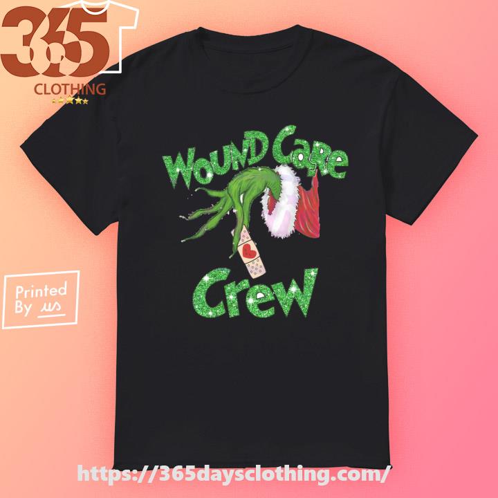 Wound Care Crew Christmas Grinch Hand sweater