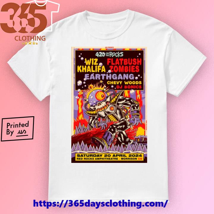 420 On The Rocks April 20th, 2024 Red Rocks Amphitheatre Show poster shirt