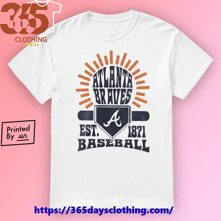 Atlanta Braves Youth Sun Burst shirt