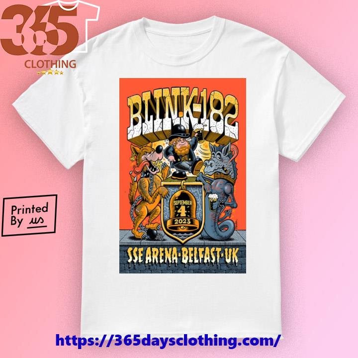 Blink-182 Event Belfast SSE Arena Sep 04, 2023 poster shirt
