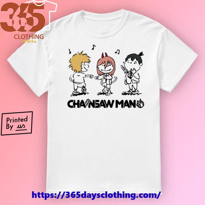 Chainsaw Man X Peanuts Illustration 2023 T-shirt