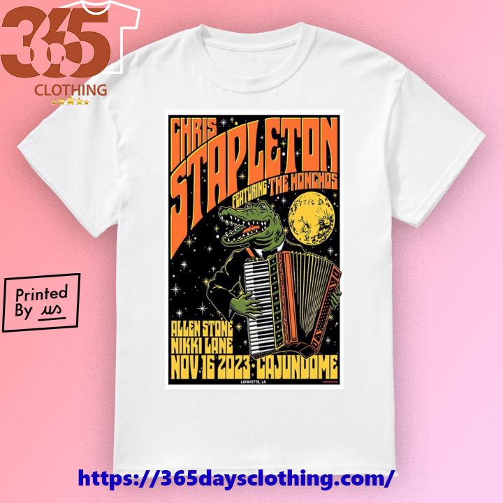 Chris Stapleton Tour 2023 Lafayette, LA poster T-shirt