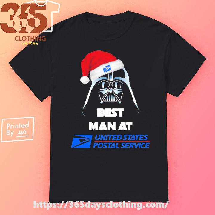 Darth Vader Santa Best Man at United States Postal Service T-shirt