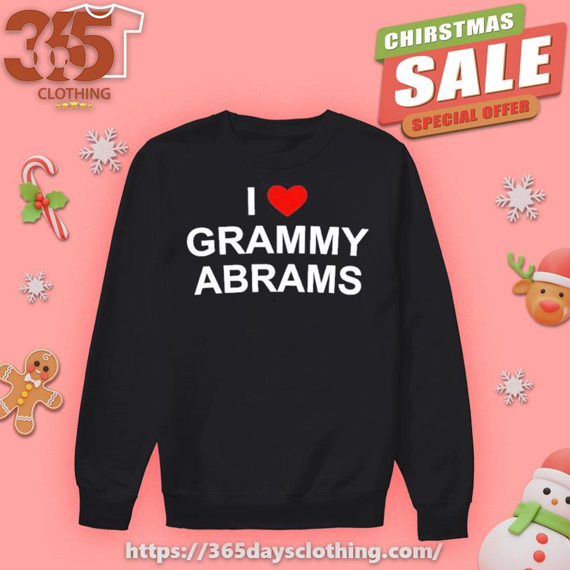 Feeldifficult Wearing I Love Grammy Abrams T-shirt