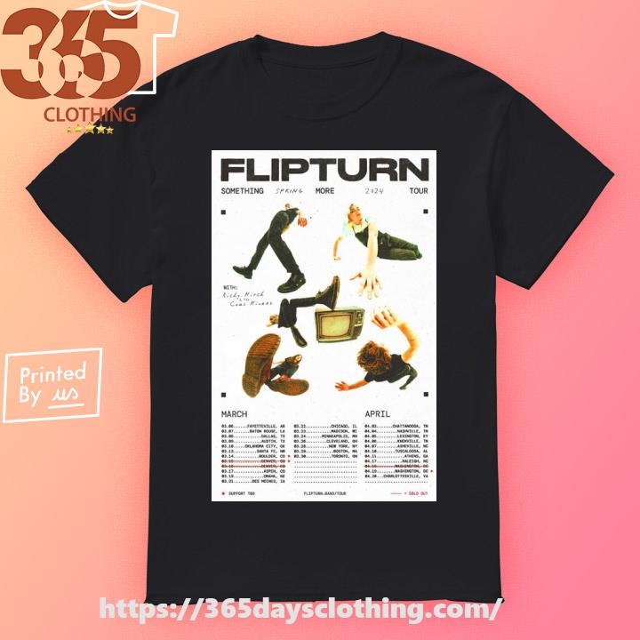 Flipturn Something Spring More Tour 2024 poster T-shirt