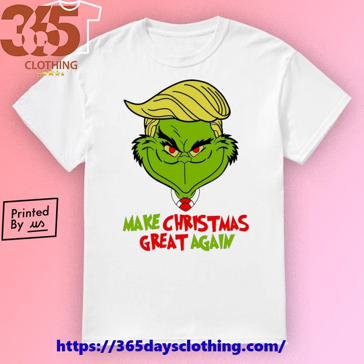 Funny Grinch Trump make Christmas great again 2023 T-shirt
