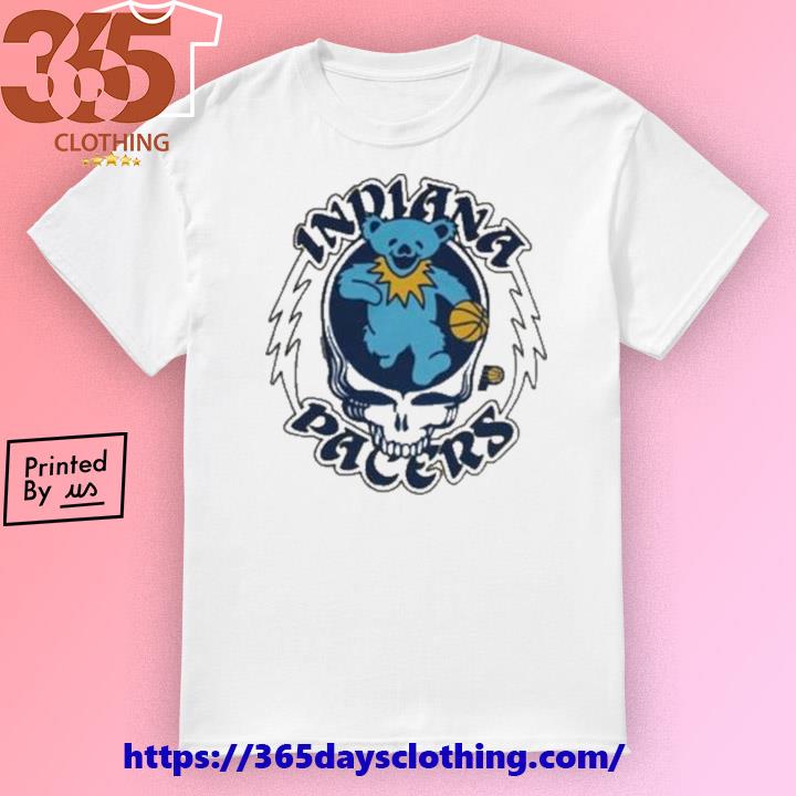 Indiana Pacers Grateful Dead Bear T-shirt