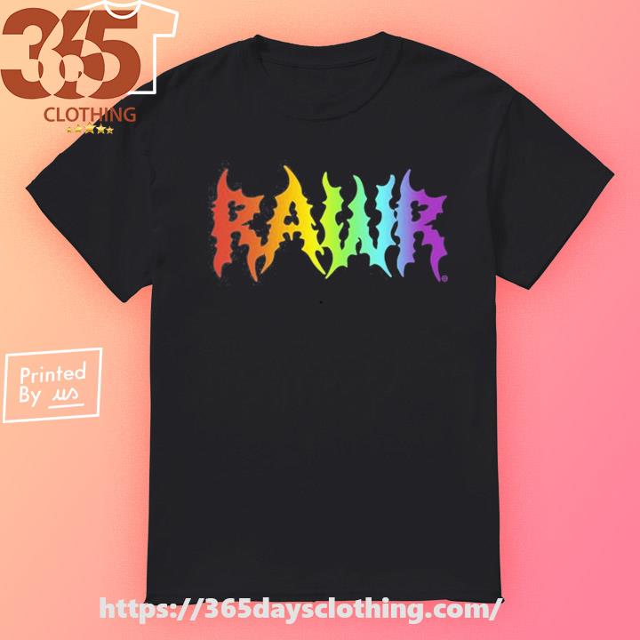Izzzyzzz Rawr Words Art Colorful shirt