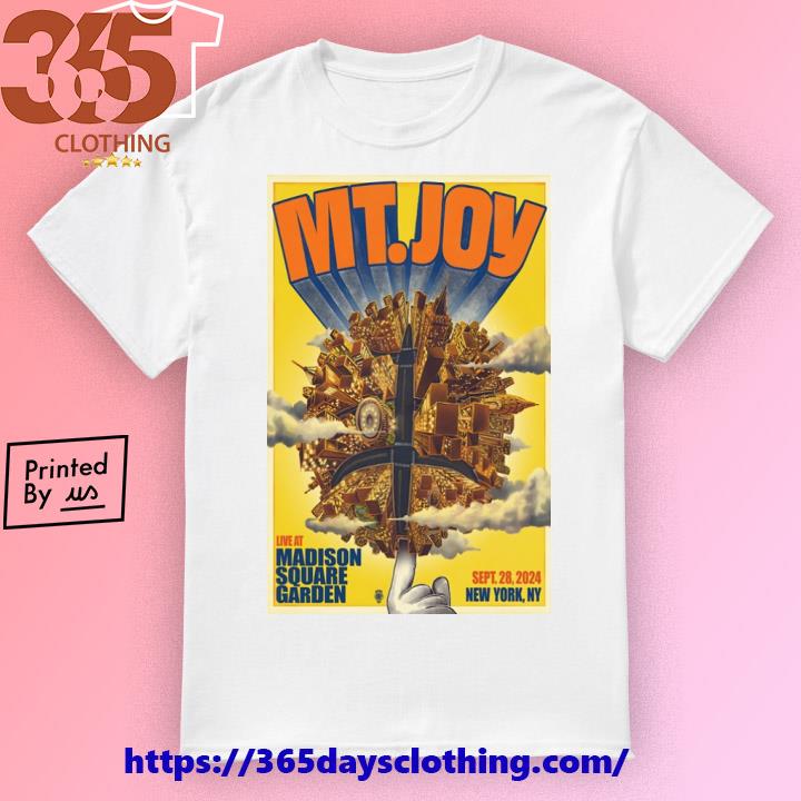 Mt. Joy Madison Square Garden Show Sept 28, 2023 poster shirt