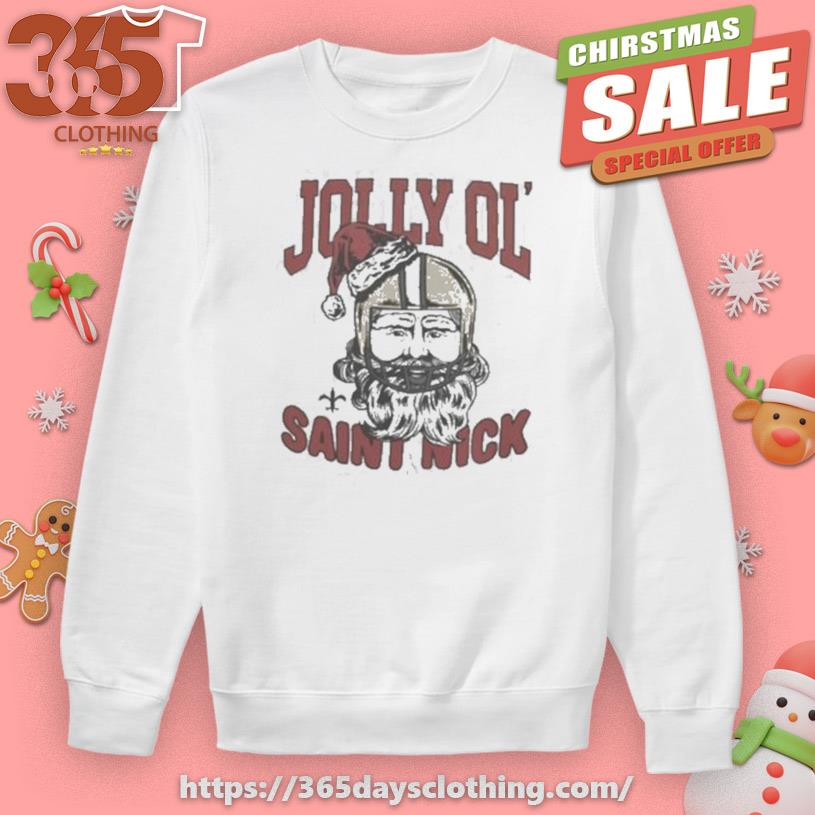 New Orleans Saints Christmas Jolly Ol Saint Nick T-shirt