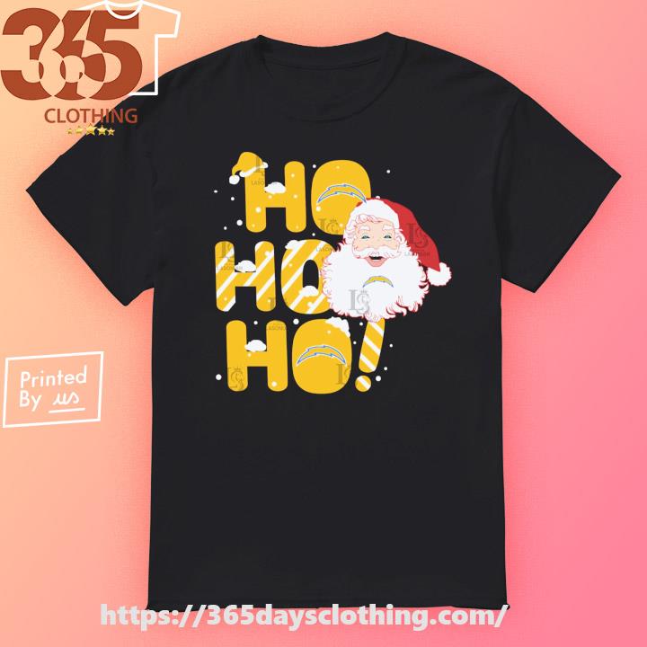 Santa Claus hohoho Angeles Chargers 2023 Christmas T-shirt